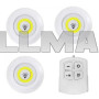 Светодиодный сенсорный ночник с пультом LED Light with Remote Control набор 3 шт